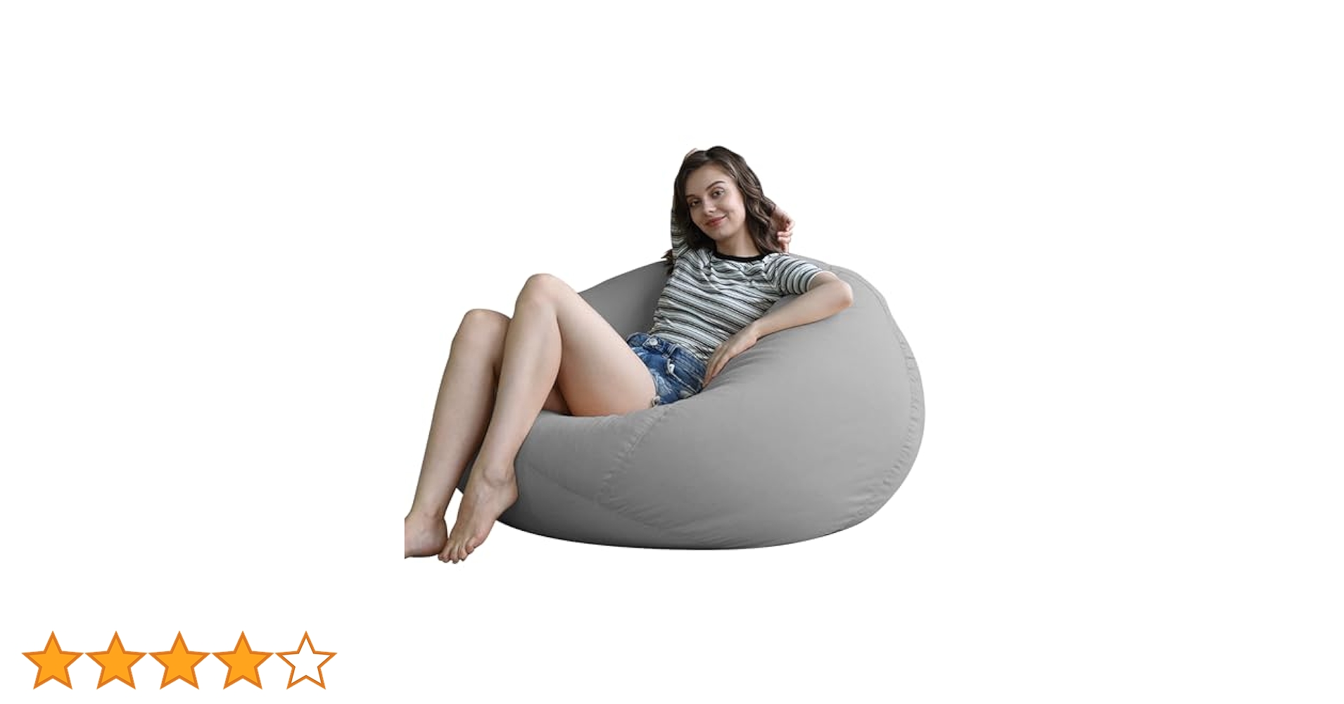 0̸MI BIGクッション 大人かわいいインテリア 四角ビーズクッション Mサイズ Chammy